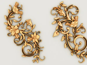 pacote de enfeites-2 18 elementos Modelo 3D