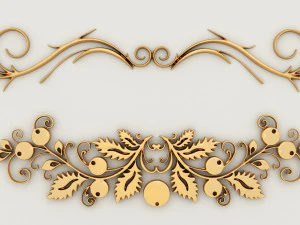 pacote de enfeites-2 18 elementos Modelo 3D