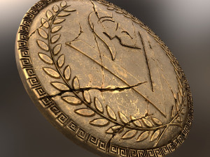 set of armor greek warrior 3D Модель