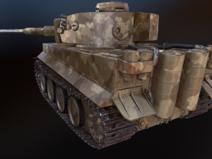 tank tiger 1 Modèle 3D