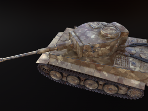 tank tiger 1 Modèle 3D