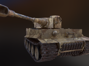 tank tiger 1 Modèle 3D