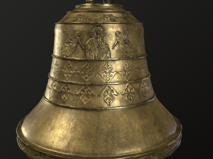 church bell low-poly 3D Model