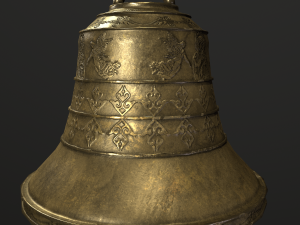 church bell low-poly 3D 模型