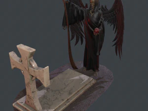 &aacute;ngel de la muerte Modelo 3D
