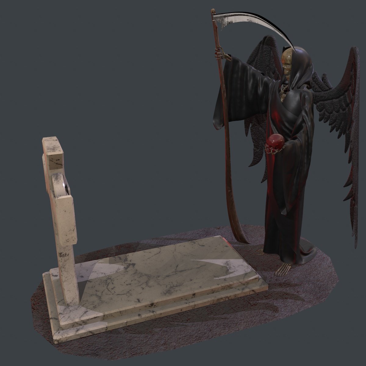 Anjo da Morte Modelo 3D $79 - .fbx .obj .ma .ztl .unknown - Free3D