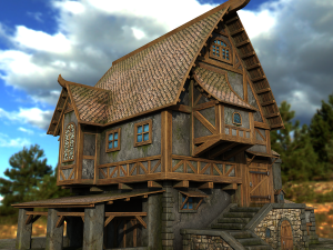village house 3D Model