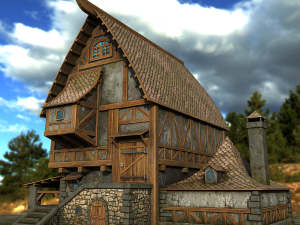 village house 3D Modell