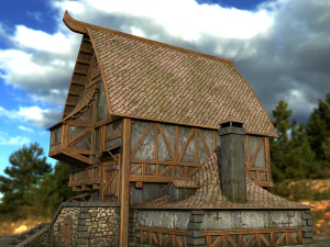 village house 3D Model