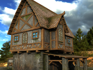 village house 3D Modell