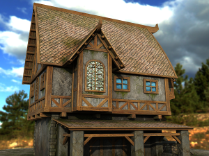 village house 3D Modell