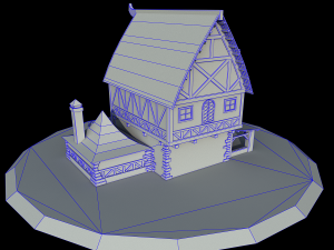 village house 3D Modell