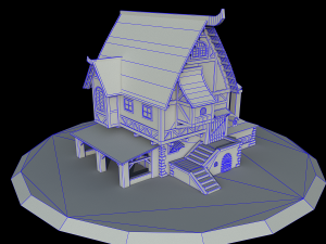 village house 3D Modell