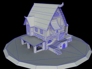 village house 3D Model