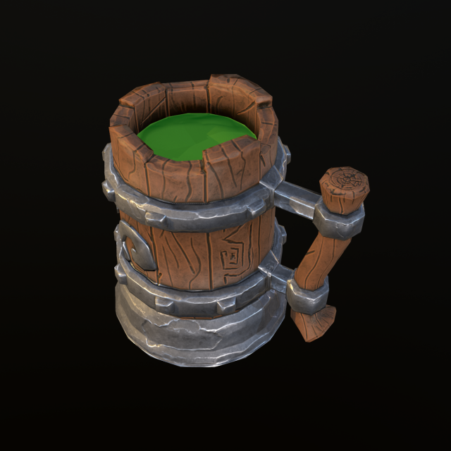 stylized mug Modèle 3D .c4d .max .obj .3ds .fbx .stl .blend 