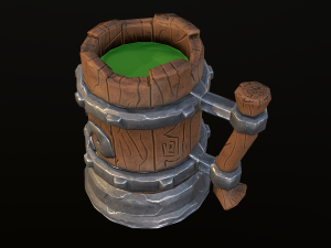 stylized mug 3D 모델