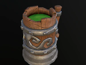 stylizowany kubek Model 3D