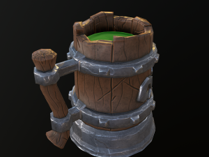 stylized mug Modèle 3D