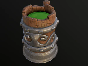 stylizowany kubek Model 3D