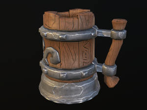 stylized mug Modèle 3D