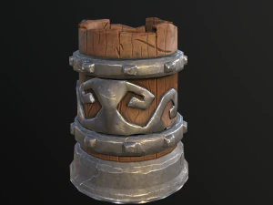 stylizowany kubek Model 3D