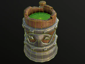 stylizowany kubek Model 3D