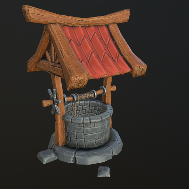 stylized well Modelo 3D .c4d .max .obj .3ds .fbx .stl .blend 