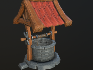 stylized well 3D 모델