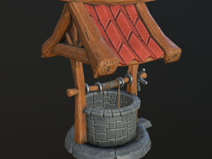 stylized well Modelo 3D