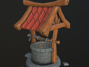 stylized well Modelo 3D