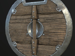 viking shield 4 texture set 3D 모델