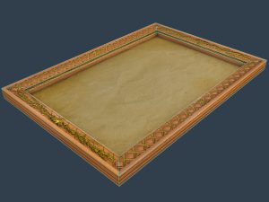 frame picture low poly pbr 3D मॉडल