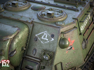 Soviet tank isu-152 zveroboi 3D Model