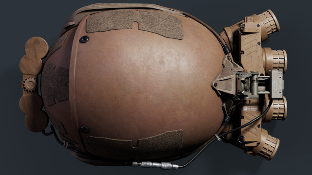 Airframe and GPNVG-18 night vision device 3D Модель .c4d .max .obj .3ds .fbx .stl .blend 