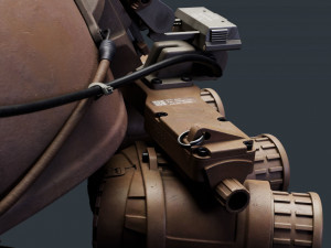 Airframe and GPNVG-18 night vision device 3D Модель