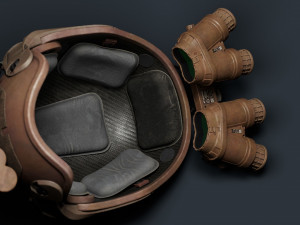 Airframe and GPNVG-18 night vision device 3D Модель