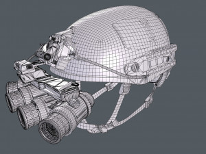 Airframe and GPNVG-18 night vision device 3D Модель