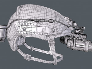 Airframe and GPNVG-18 night vision device 3D Модель