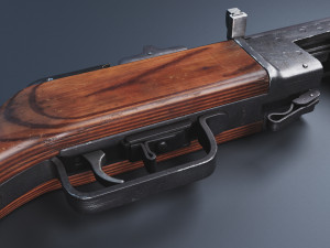 Submachinegun PPSH 3D Model