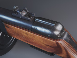 Submachinegun PPSH 3D Model