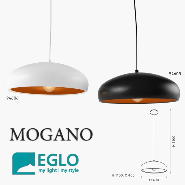 pendant luminaire eglo mogano 3D Model .c4d .max .obj .3ds .fbx .stl .blend