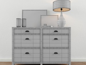 decorative set 01 Modèle 3D