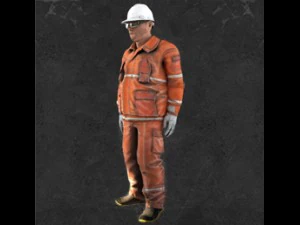 trabalhador Modelo 3D