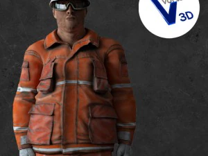 trabalhador Modelo 3D