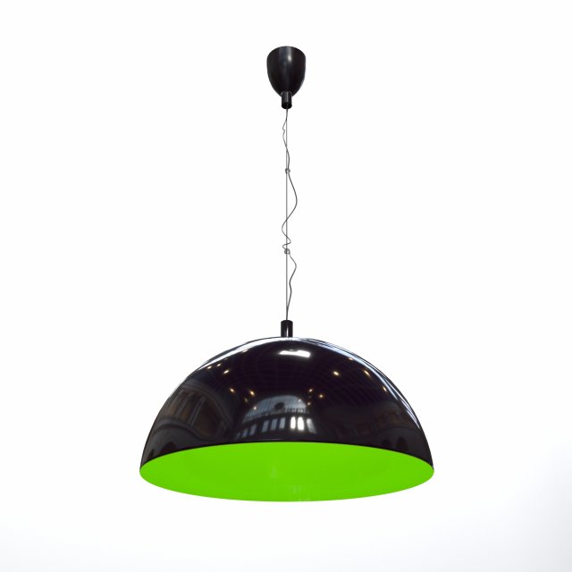 pendant lamp nowodvorski hemisphere black-green 3D 모델 .c4d .max .obj .3ds .fbx .stl .blend 