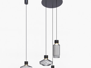chandelier pendant nowodvorski pico iii 8863 and pico i 8862 3D Модель