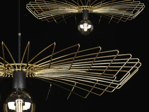 교수형 샹들리에 Nowodvorski 우산 골드 8874 3D 모델