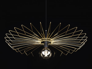 hanging chandelier nowodvorski umbrella gold 8874 3D Модель
