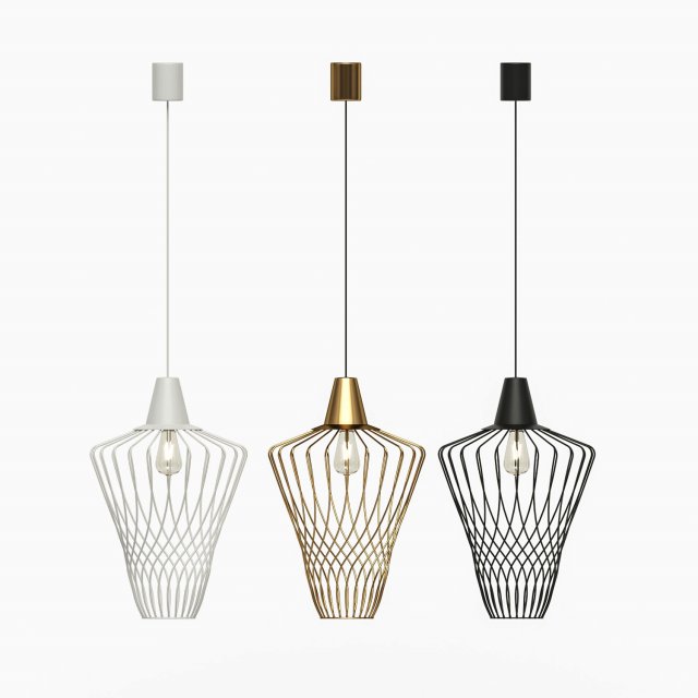 pendant lamp nowodvorski wave l series 3D 모델 .c4d .max .obj .3ds .fbx .stl .blend 