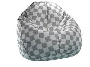 bag chair pear chair upholstered furniture Model 3D